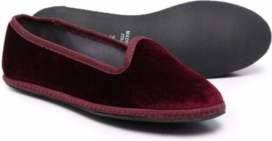 Siola Fluwelen loafers Rood