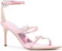 Sophia Webster 85 mm Grace Mid leren sandalen Roze - Thumbnail 2