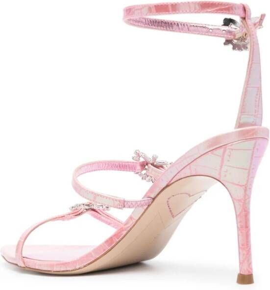 Sophia Webster 85 mm Grace Mid leren sandalen Roze