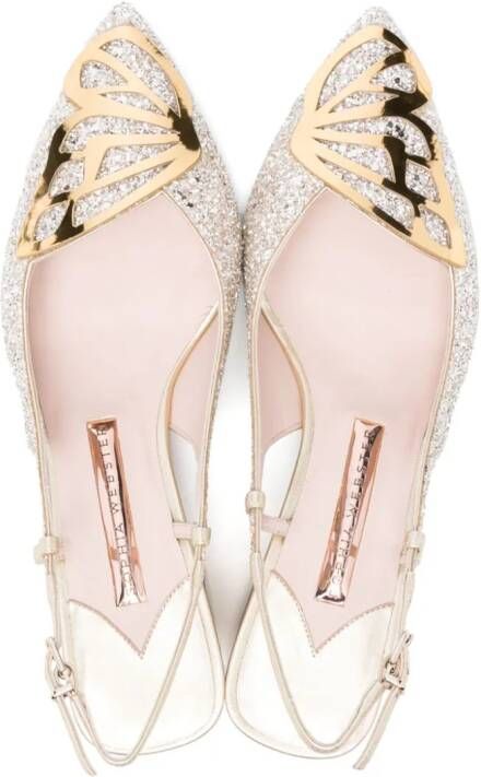 Sophia Webster Butterfly slingback pumps Goud