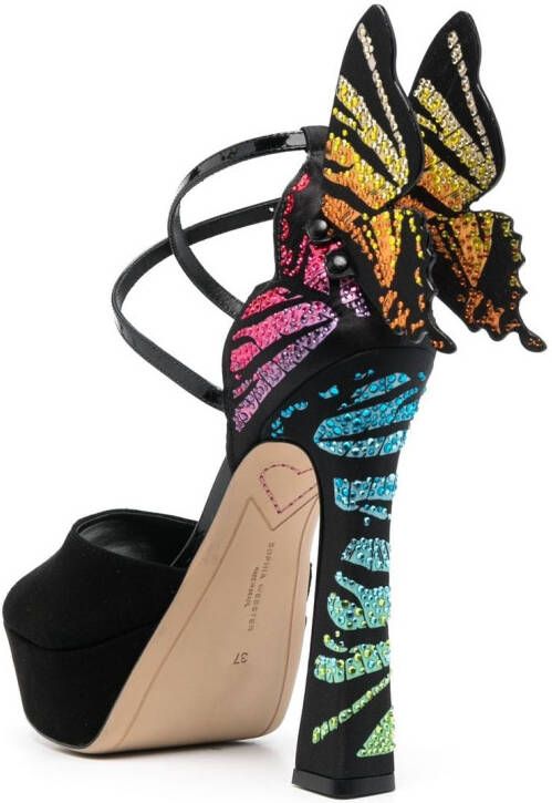 Sophia Webster Chiara sandalen met toelopende hak Zwart