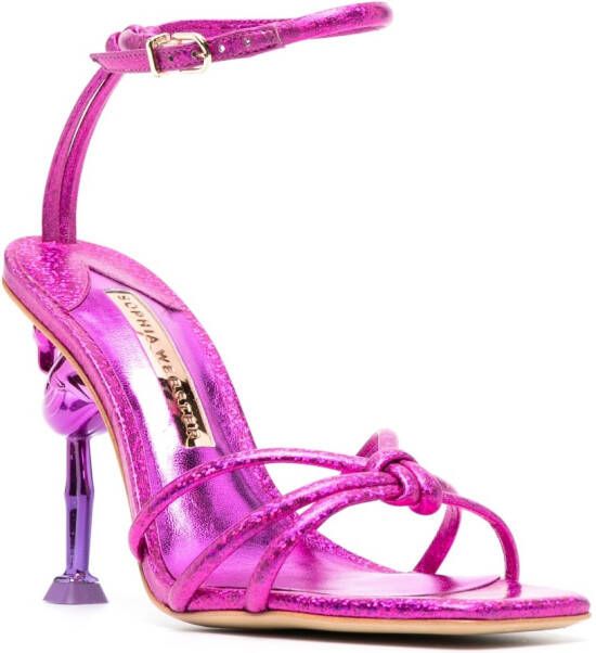 Sophia Webster Flo flamingo confetti sandalen Roze