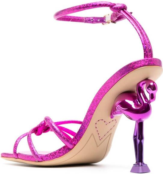 Sophia Webster Flo flamingo confetti sandalen Roze