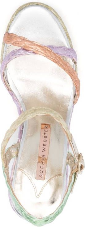 Sophia Webster Ines espadrilles met sleehak Paars