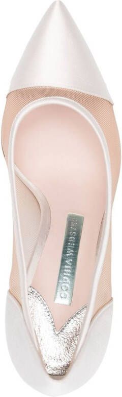 Sophia Webster Jasmine pumps met puntige neus Beige