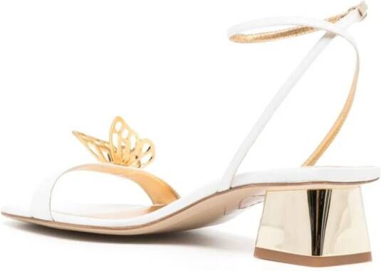 Sophia Webster Mariposa leren sandalen Wit