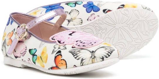 Sophia Webster Mini Ballerina's met vlinderprint Roze