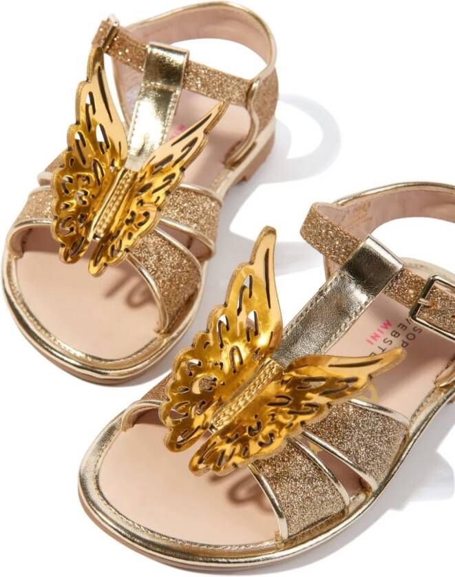 Sophia Webster Mini Celeste lakleren sandalen Goud