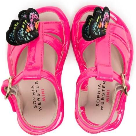 Sophia Webster Mini Lakleren sandalen Roze