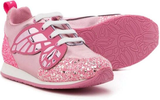 Sophia Webster Mini Chiara sneakers met glitter Roze