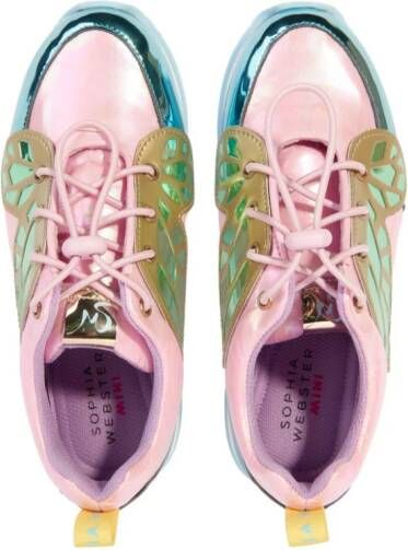 Sophia Webster Mini Chiara leren sneakers Roze