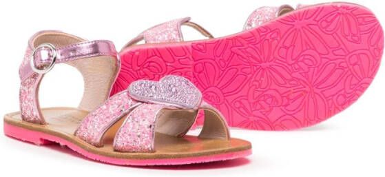 Sophia Webster Mini Leren sandalen Roze