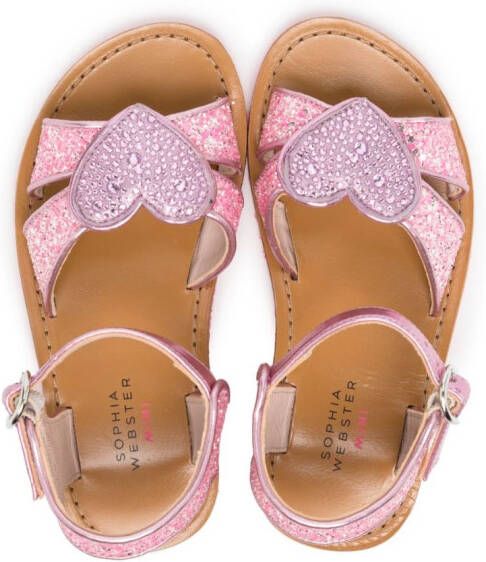 Sophia Webster Mini Leren sandalen Roze