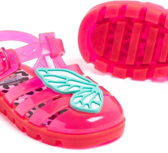 Sophia Webster Mini Diva Butterfly jelly sandalen Roze