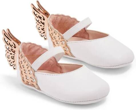 Sophia Webster Mini Evangeline ballerina's met vlinder Wit