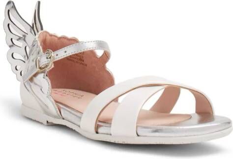 Sophia Webster Mini Evangeline leren sandalen Wit