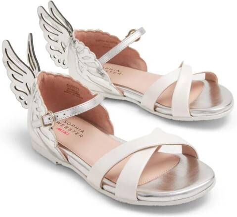 Sophia Webster Mini Evangeline leren sandalen Wit