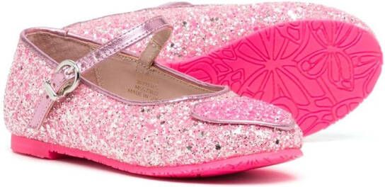 Sophia Webster Mini Ballerina's met glitter Roze