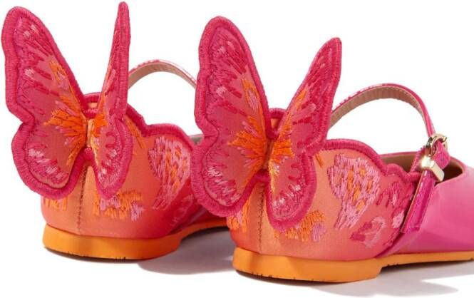 Sophia Webster Mini Heavenly leren ballerina's Roze