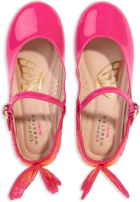 Sophia Webster Mini Heavenly leren ballerina's Roze