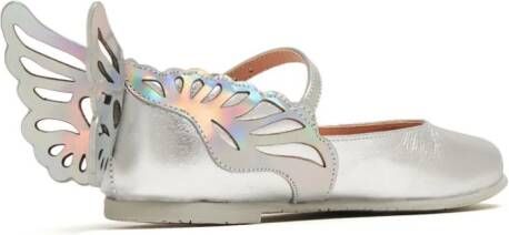 Sophia Webster Mini Heavenly Wing leren sandalen met applicatie Zilver