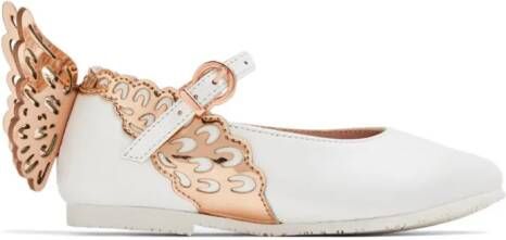 Sophia Webster Mini Leren ballerina's Beige