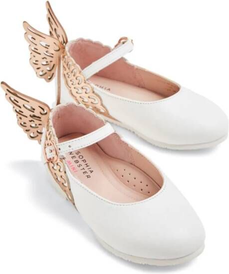 Sophia Webster Mini Leren ballerina's Beige