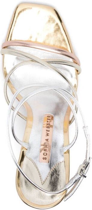 Sophia Webster Perla sandalen met metallic-effect Goud