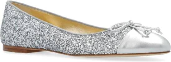 Sophia Webster Ballerina's met glitter Zilver