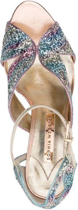 Sophia Webster Rita sandalen met glitter Blauw