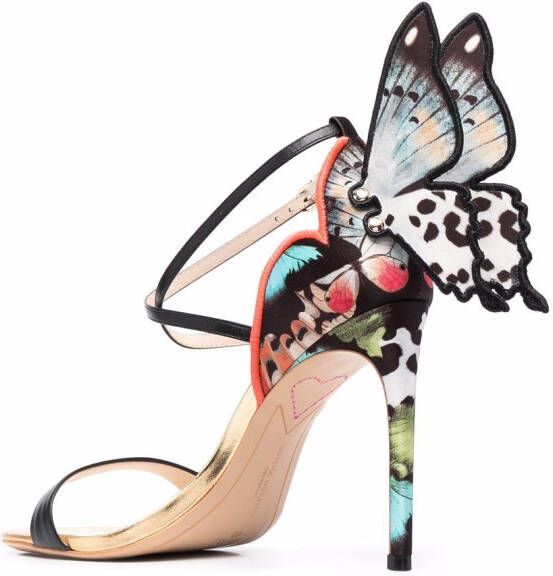 Sophia Webster Stiletto sandalen met vlinderdetail Zwart