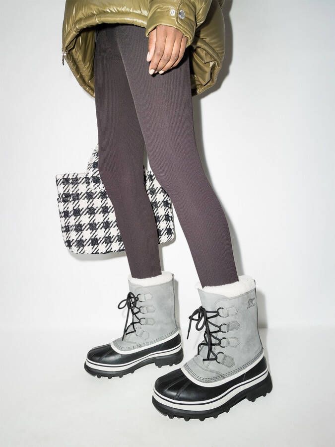 SOREL Caribou leren laarzen Grijs
