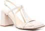 Souliers Martinez Frisia 75mm leren sandalen Beige - Thumbnail 2