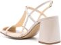 Souliers Martinez Frisia 75mm leren sandalen Beige - Thumbnail 3