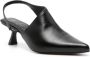 Souliers Martinez Greta 45mm leren pumps Zwart - Thumbnail 2