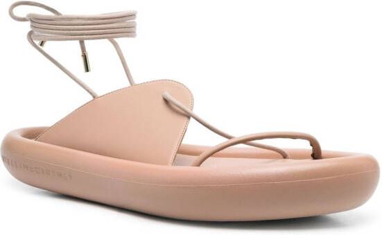 Stella McCartney Sandalen met open neus Beige