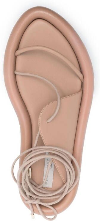 Stella McCartney Sandalen met open neus Beige