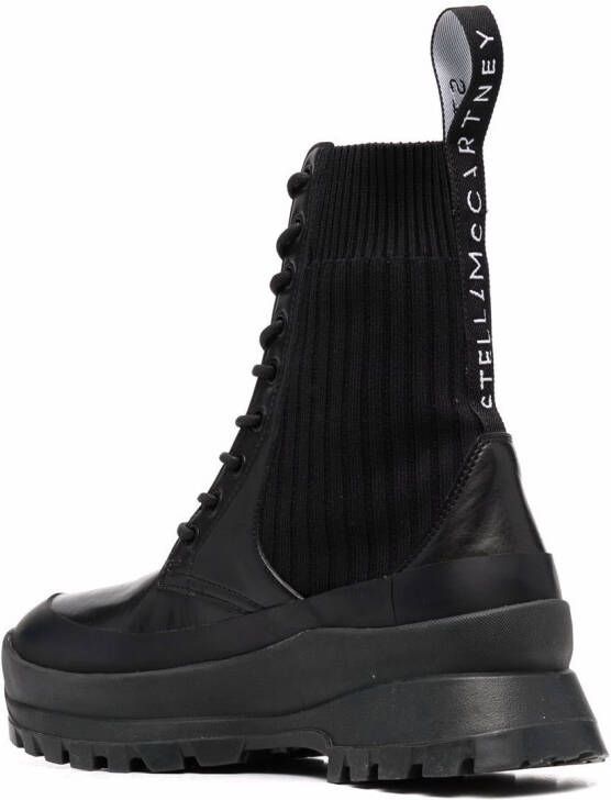 Stella McCartney Combat boots met veters Zwart