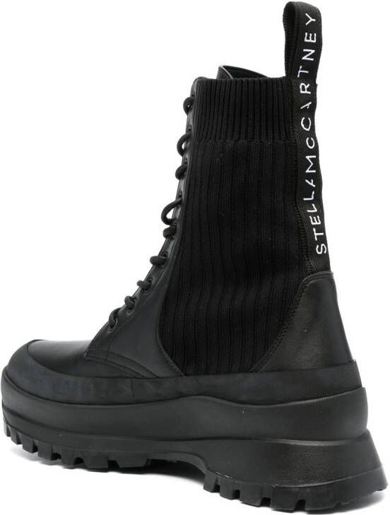 Stella McCartney Combat boots met veters Zwart