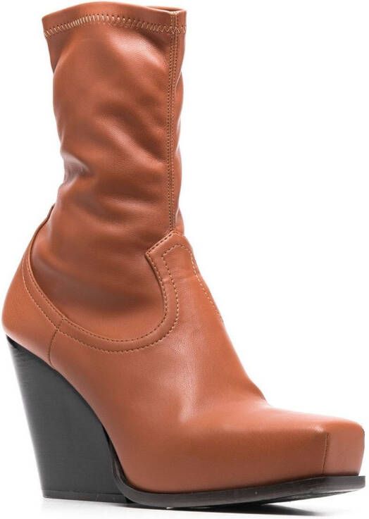 Stella McCartney Cowboy enkellaarzen Bruin