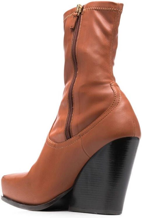 Stella McCartney Cowboy enkellaarzen Bruin