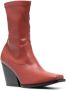 Stella McCartney Cowboy enkellaarzen Rood - Thumbnail 2