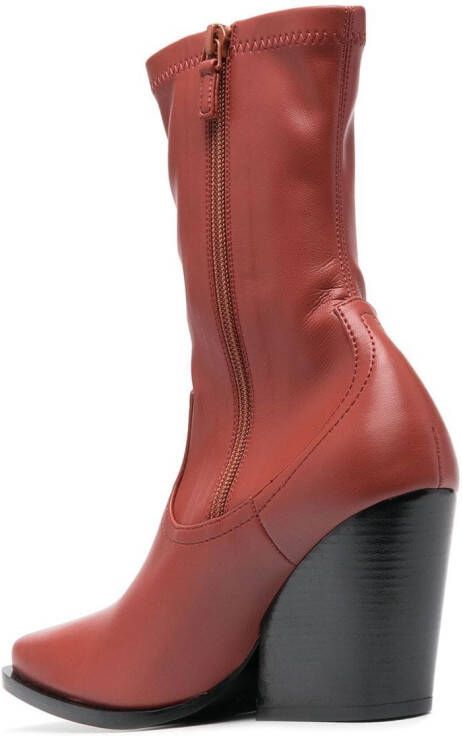 Stella McCartney Cowboy enkellaarzen Rood