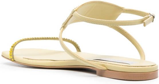 Stella McCartney Sandalen verfraaid met kristallen Geel