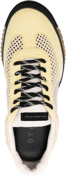 Stella McCartney Elsa gebreide sneakers Geel