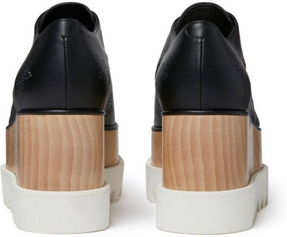 Stella McCartney Elyse Oxford schoenen met plateauzool Zwart