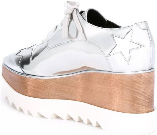 Stella McCartney Elyse platform shoes Metallic