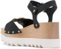 Stella McCartney Elyse sandalen met plateauzool Zwart - Thumbnail 3