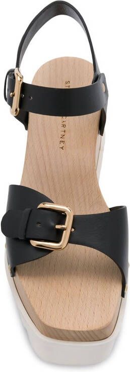 Stella McCartney Elyse sandalen met plateauzool Zwart