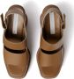 Stella McCartney Elyse sandalen met sleehak Bruin - Thumbnail 4